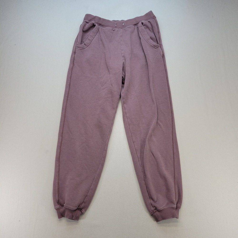 Aerie Sweatpants Womens Small Purple Mauve Joggers Fleece Pockets Loungewear
